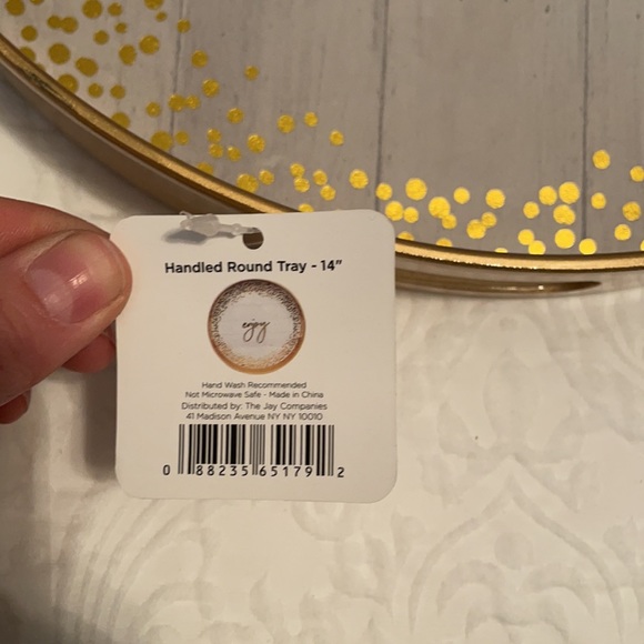 Mistletoe Memories Enjoy handled round tray - Picture 4 of 7